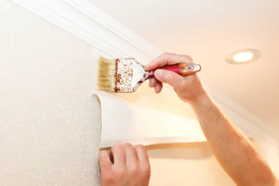 Pose de papier peint à Landebaëron — revêtements muraux et toiles de verre